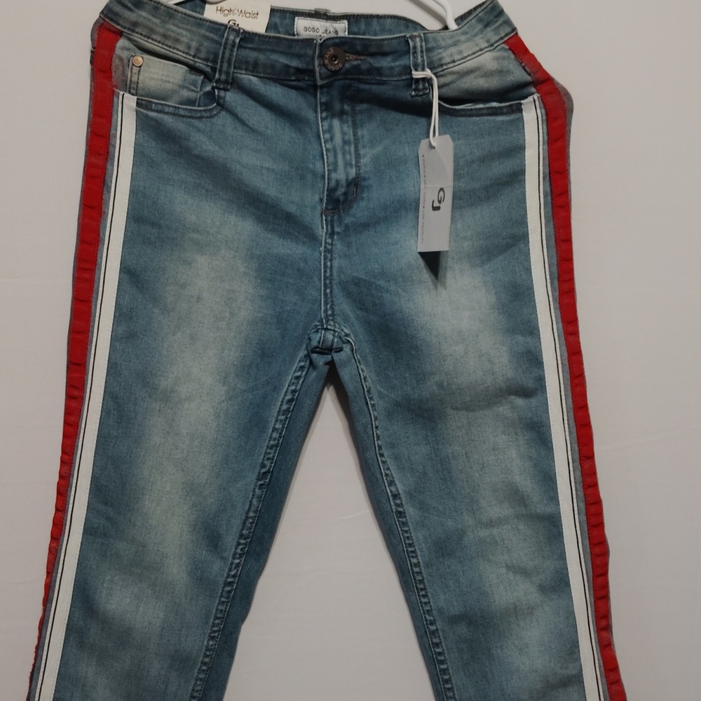 High waisted jeans